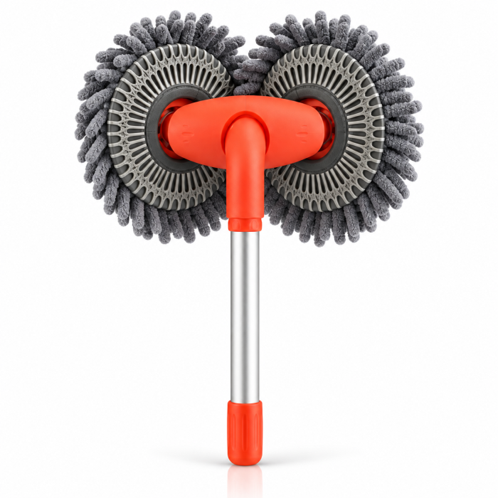 Mop Auto Dublu cu Maner Telescopic 45-99 cm Microfibra Chenille Premium [2]