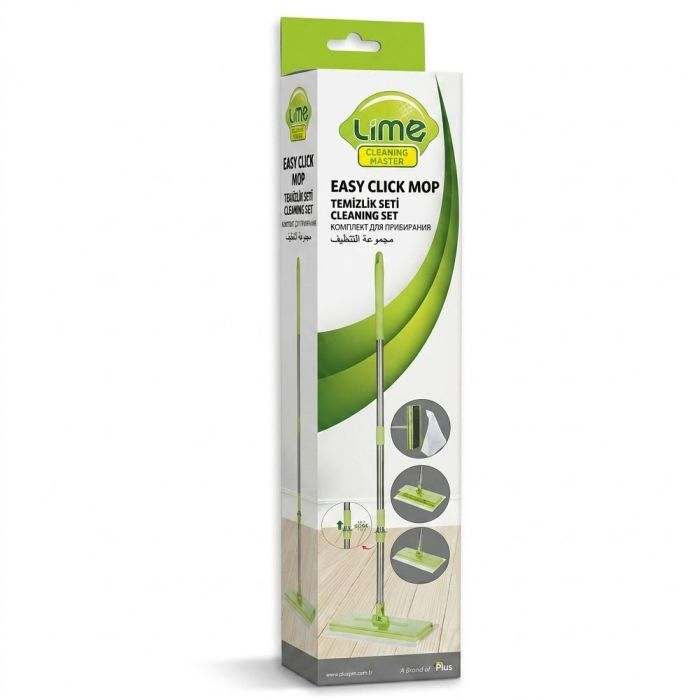 Mop cu Prindere Rapidă Easy Click Fibril Lime pentru curățenie rapidă [3]