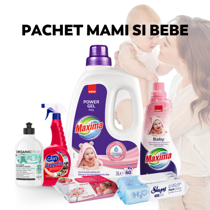 Pachet Mami și Bebe – Produse esențiale pentru îngrijirea bebelușului și curățenie delicată [1]