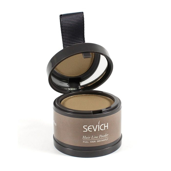 Pudră de păr instant, pentru rădăcina părului, Light Brown, Saten Deschis SEVICH 4g [3]
