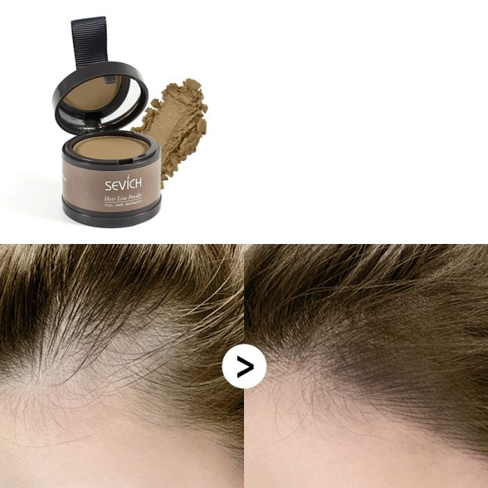 Pudră de păr instant, pentru rădăcina părului, Light Brown, Saten Deschis SEVICH 4g [6]