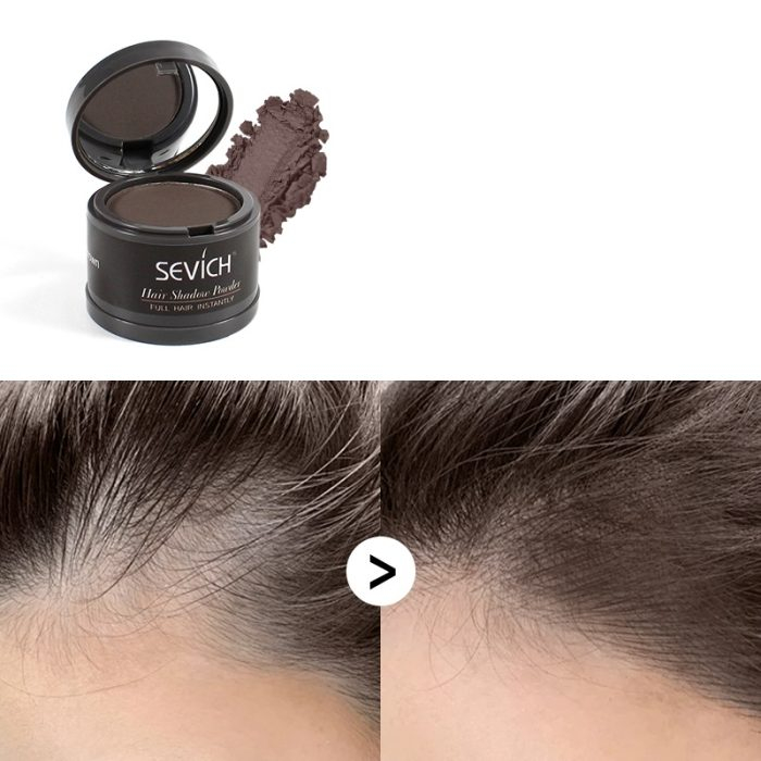 Pudră de păr instant, pentru rădăcina părului, șaten închis, Dark Brown SEVICH 4g [3]
