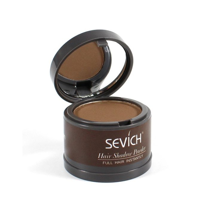 Pudră de păr instant, pentru rădăcina părului, saten, Brown SEVICH 4g [3]