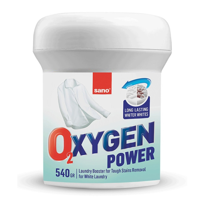 Pudră pentru îndepărtarea petelor de pe țesăturile colorate Sano Oxygen Powder White 540 g [1]