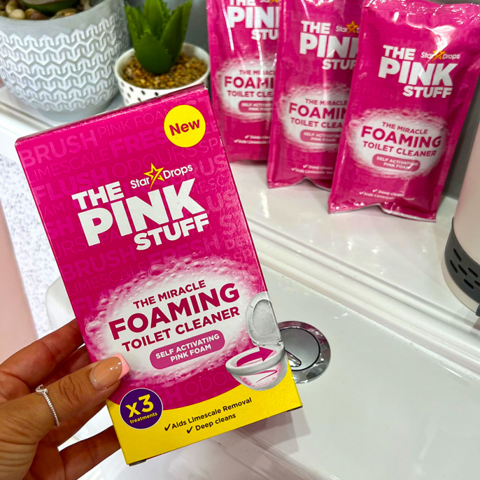 Pudra spumanta pentru curatarea vasului de toaleta The Pink Stuff, 3 x 100g [3]