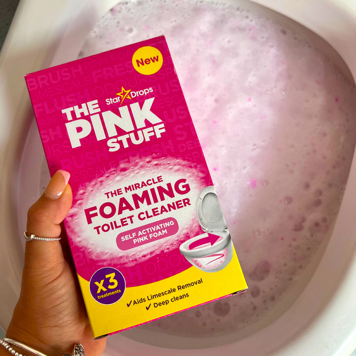 Pudra spumanta pentru curatarea vasului de toaleta The Pink Stuff, 3 x 100g [4]