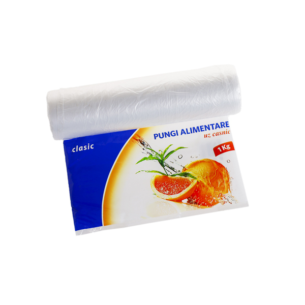 Pungi alimentare pentru uz casnic CLASIC SAFIR 1 kg  HDPE 400 buc [1]