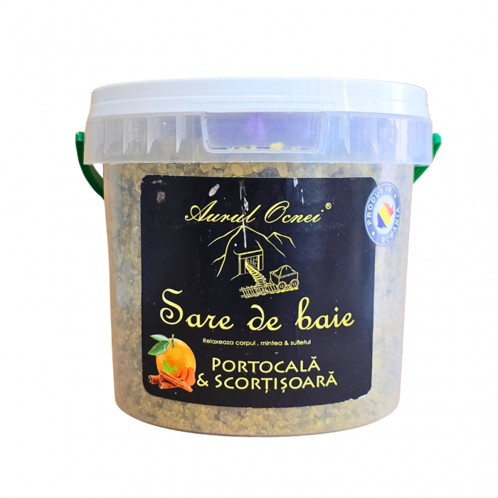 Sare de baie Aurul Ocnei Portocala si Scortisoara 3 kg [1]