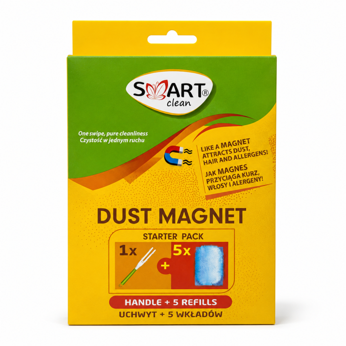 Smart Clean Pămătuf pentru Praf Dust Magnet cu Mâner și 5 Rezerve [2]