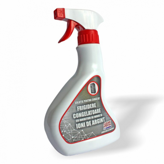Soluţie pentru curăţat frigidere şi congelatoare cu ioni de Argint şi inhibitori de miros [1]