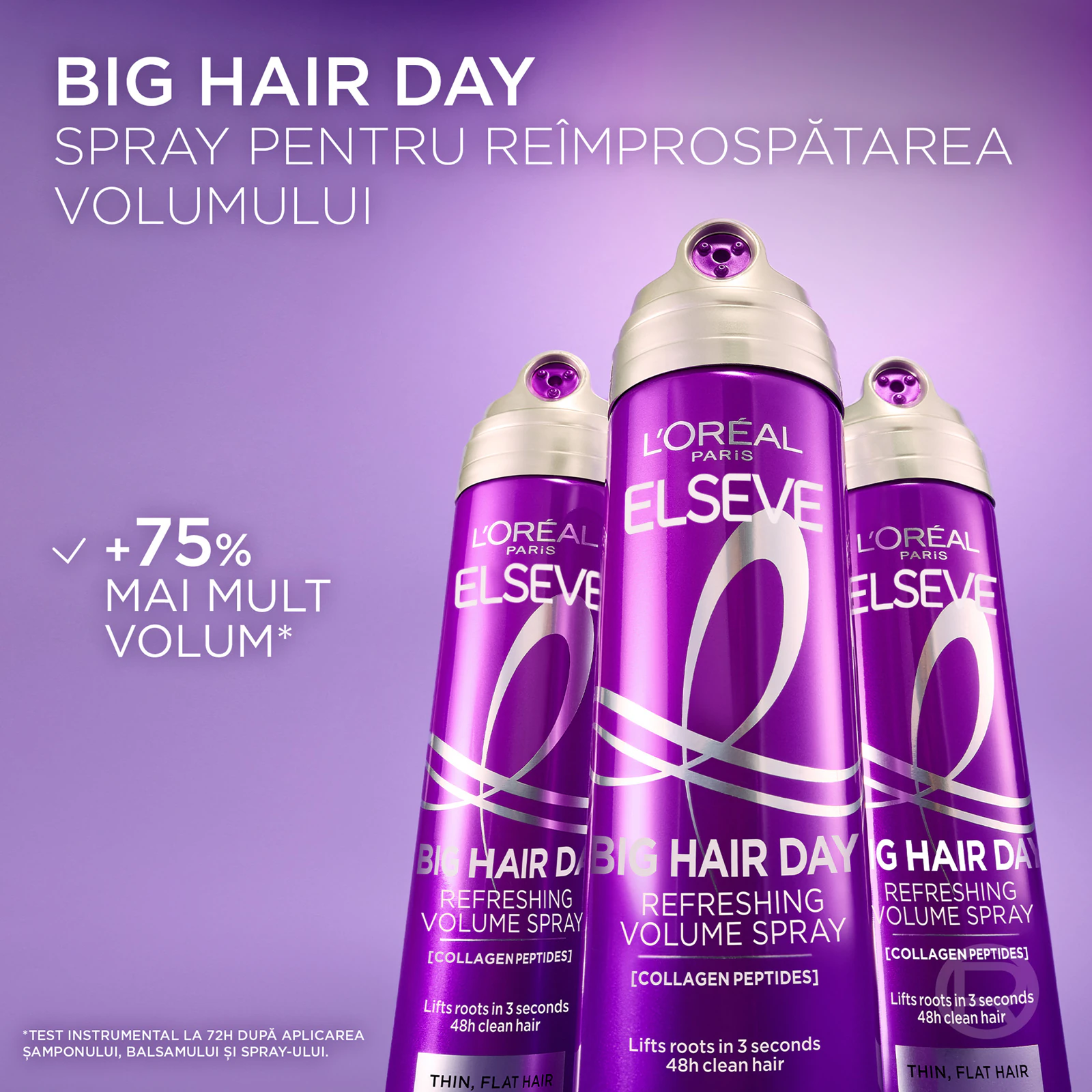 Spray pentru reîmprospătarea volumului părului Collagen Lifter Big Hair Day L’Oréal Paris [10]
