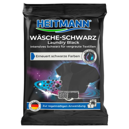Intretinere textile - Aditiv pentru rufe negre Ultra Black HEITMANN 50 g