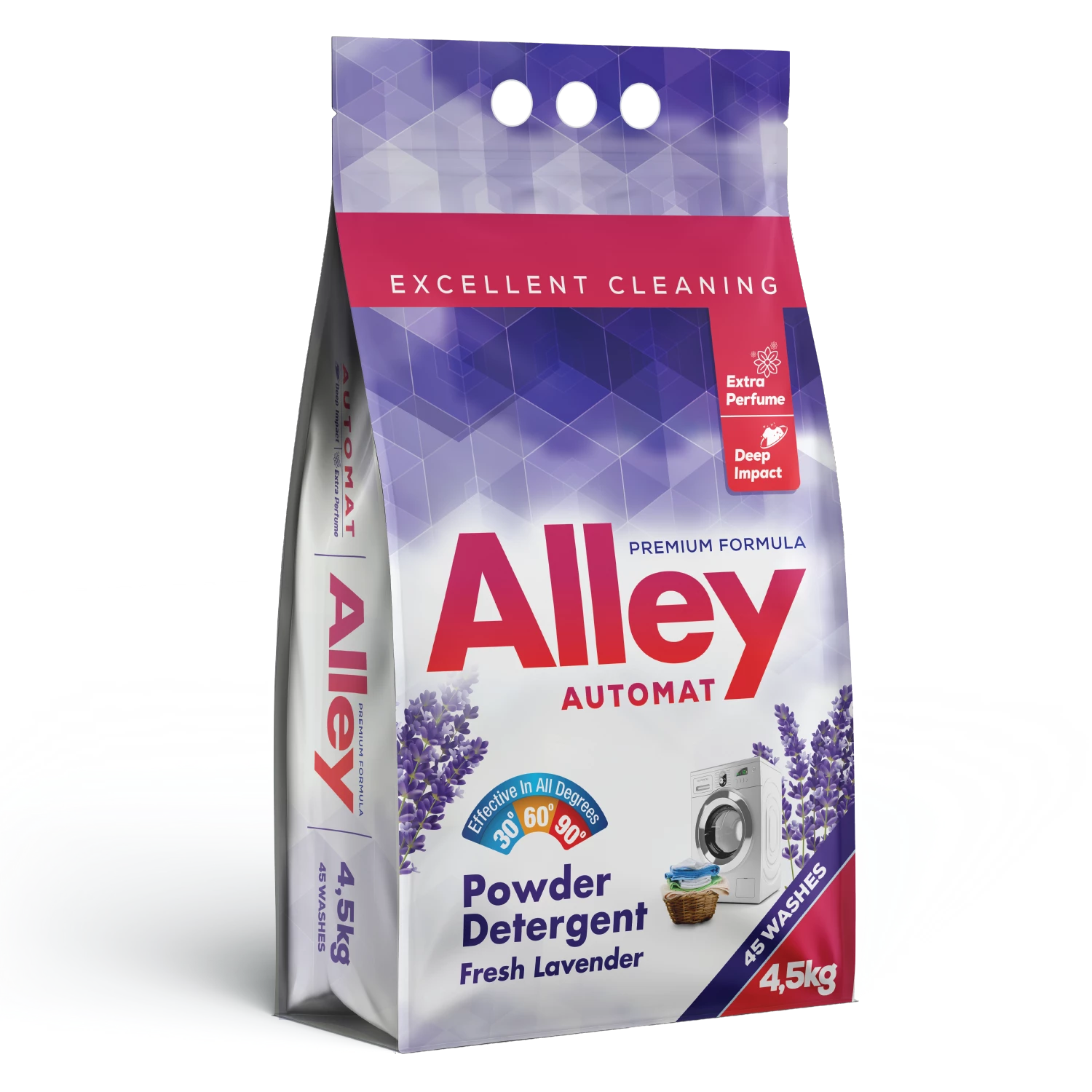 Detergent rufe - Alley Detergent pudră automat cu lavandă 4,5 kg
