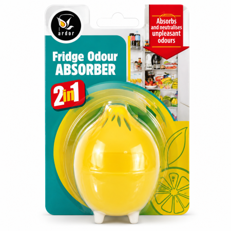 Intretinere frigider - Ardor 2în1 Lemon Absorbant Mirosuri pentru Frigider 30 g