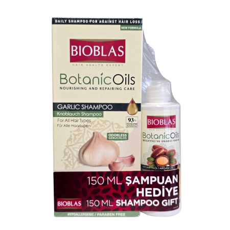 Ingrijire Personala - Bioblas Sampon Nutritiv Reparator cu Extract de Usturoi si Ulei de Masline Organic 360 ml