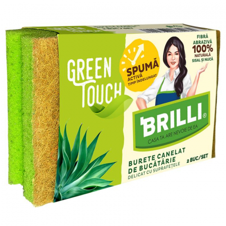 Bureti vase lavete - Brilli Green Touch Burete Canelat 2/Set