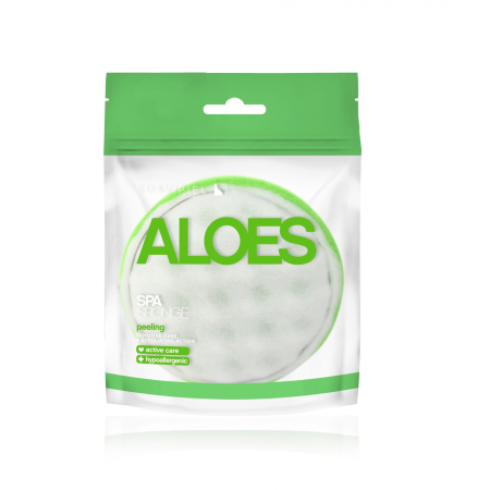Gel de Dus - Burete de Baie Exfoliant Aloe Vera SPA Suavipiel 1 buc