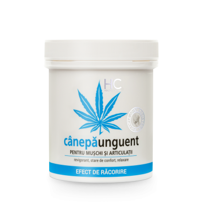Ingrijire corp - CânepăUnguent 5% ulei de cânepă și efect de răcorire 250ml