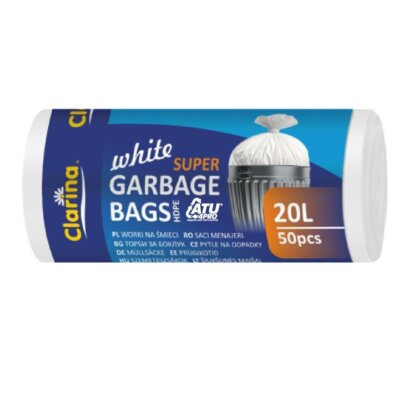 Saci menajeri - Clarina Saci Menjeri Albi 20L 50 buc rola