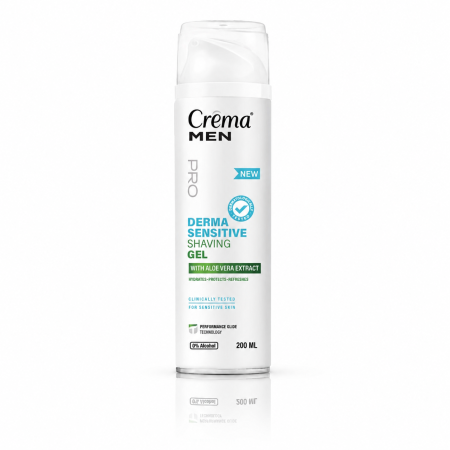 Bărbierit - Gel de Ras Derma Sensitive cu Aloe Vera Crema Men Sano 200 ml