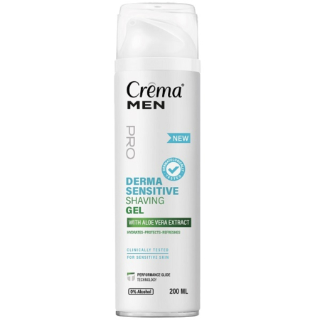 Barbati - Gel de Ras Derma Sensitive cu Aloe Vera Crema Men Sano 200 ml