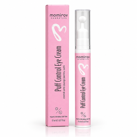Ingrijire Ochi - Crema pentru Reducerea Pungilor de sub Ochi cu Cafeina si Peptide Puff Control Momirov Cosmetics 17 ml
