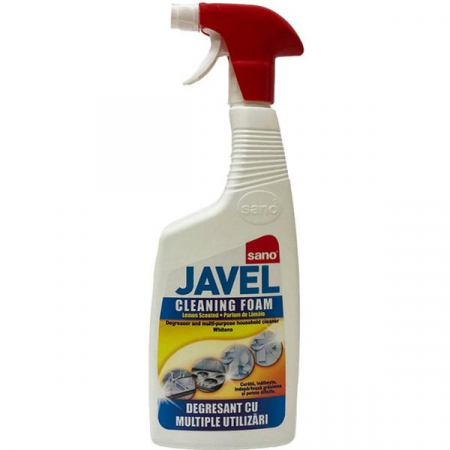 Degresanti si Suprafete - Degresant Universal - Sano Cleaning Foam Javel, 750 ml