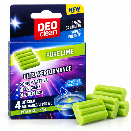 Baie - Deoclean Stick Odorizant WC Pure Lime 4 buc