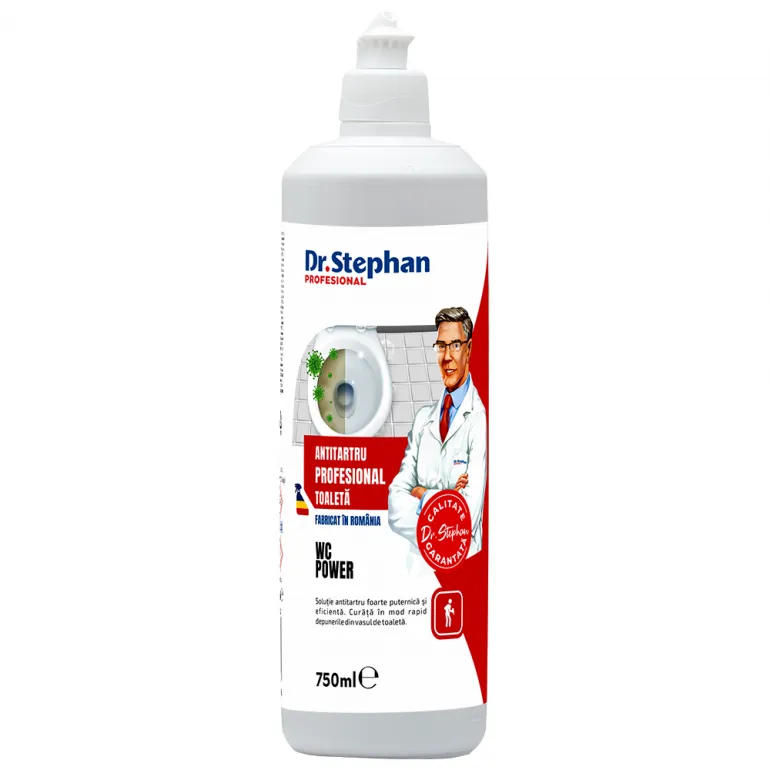 Curatat suprafete baie - Detartrant toaleta forte Dr. Stephan Wc Power 750ml