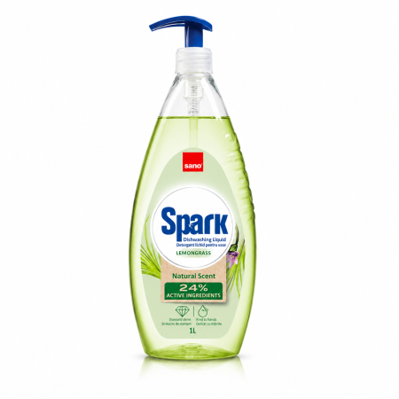 Detergent vase - Detergent lichid pentru vase Lemongrass Sano Spark 700 ml