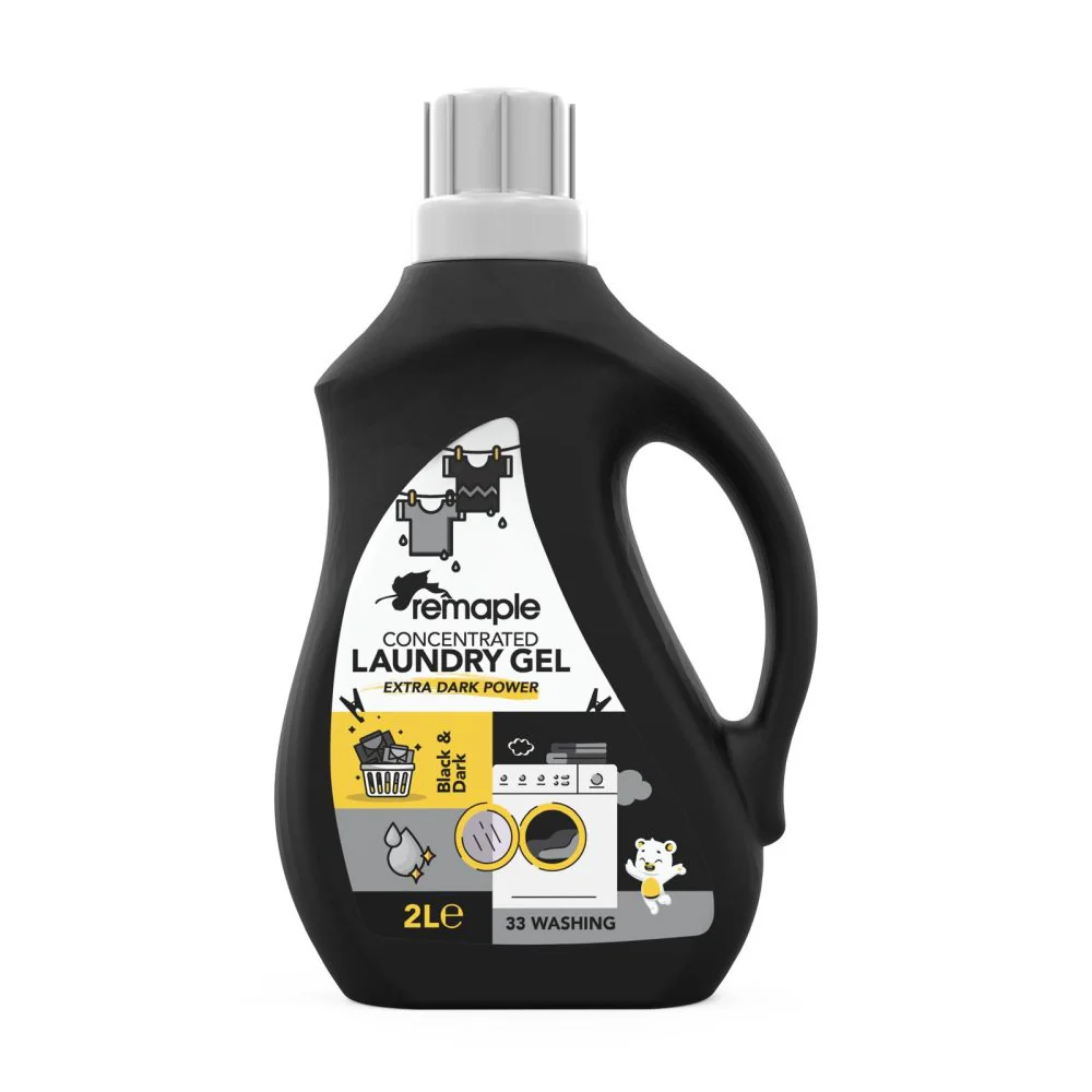Rufe - Detergent Gel Concentrat Extra Dark Power pentru Rufe Negre Remaple 2L