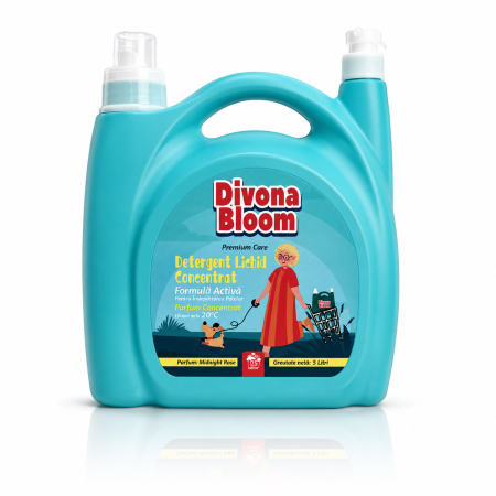Rufe - Detergent Gel Concentrat Formula Activa Midnight Rose Divona Bloom 5L