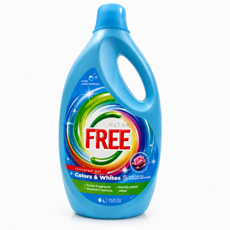 Detergent rufe - Detergent Gel Universal Ultra Free Midnight Roses 6L 150 Spalari