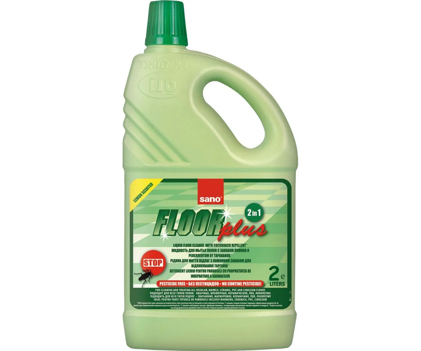 Solutii parchet pardoseli - Detergent insecticid pentru pardoseli SANO Floor Plus 2 litri