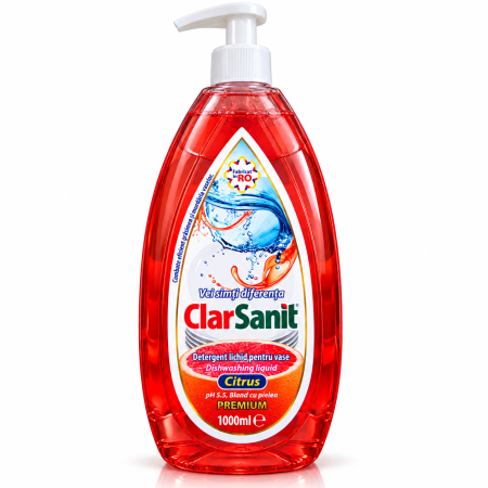 Bucatarie - Detergent Lichid pentru Vase Premium ClarSanit Citrus pH 5.5 1 L