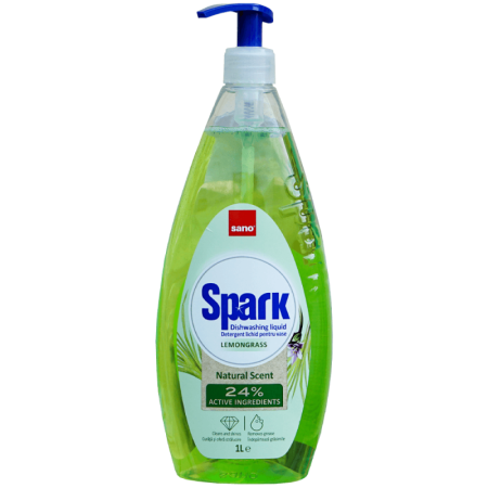 Bucatarie - Detergent lichid pentru vase Sano Spark Lemongrass 1L
