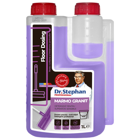 Solutii parchet pardoseli - Detergent pardoseli sensibile Dr. Stephan Marmo Granit Floor Dosing 1L