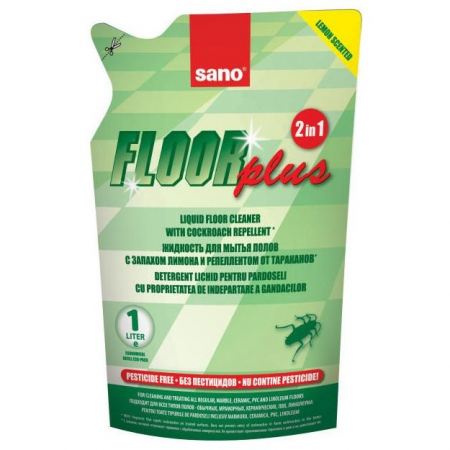 Solutii parchet pardoseli - Detergent pardoseli Sano Floor Plus - Rezerva Economica 750ml