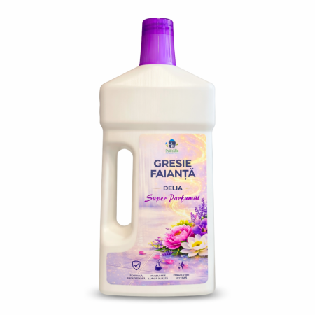 Solutii gresie faianta - Detergent Profesional Delia Gresie și Faianță Super Parfumat 1L