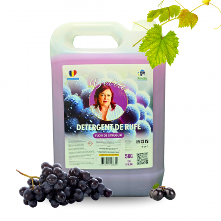 Detergent rufe - Detergent Rufe Profesional Delia cu Parfum de Flori de Struguri 5L