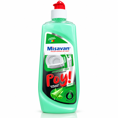 Bucatarie - Detergent Vase POY Misavan cu Balsam si Aloe Vera 500 ml