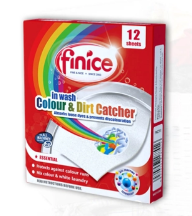 Detergent rufe - Foaie de prindere a culorilor Finice 20 buc