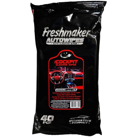 Auto - FRESHMAKER Servetele umede AUTO pentru curatare Bord 40buc/set