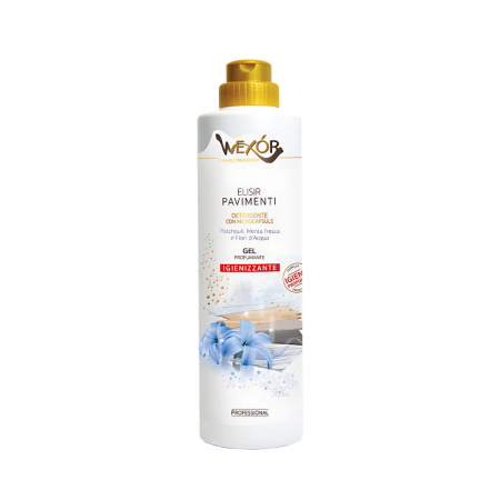 Solutii parchet pardoseli - Gel Wexor pentru pardoseli igienizant puternic parfumat Patchouli Menta Fresca & Fiori d Acqua 750ml