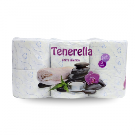 Hartie igienica - Hartie Igienica Tenerella Soft 3 Straturi 6 Role