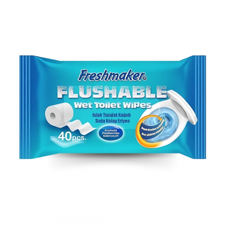 Baie - Hartie igienica umeda biodegradabila Freshmaker 40 buc