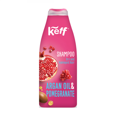 Sampon - Keff Sampon pentru par uscat si deteriorat Pomegranate & Argan Oil 500 ml