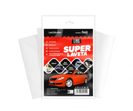 Lavete praf - Laveta din microfibra, Sonic Super Laveta Auto