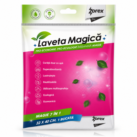 Igiena casei - Laveta Magica 7 in 1 32 x 40 cm Zorex Pro 1 buc