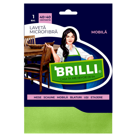 Igiena casei - Laveta microfibra pentru mobila Misavan Brilli 40 x 40 cm